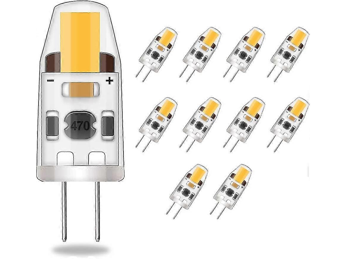 Rebe-bombillas Led G4 Regulables 2w Equivalente 20w Halógeno 200lm Luz Blanca Cálida 12-24v 360° Sin Parpadeo Ahorro Energético Ce Rohs
