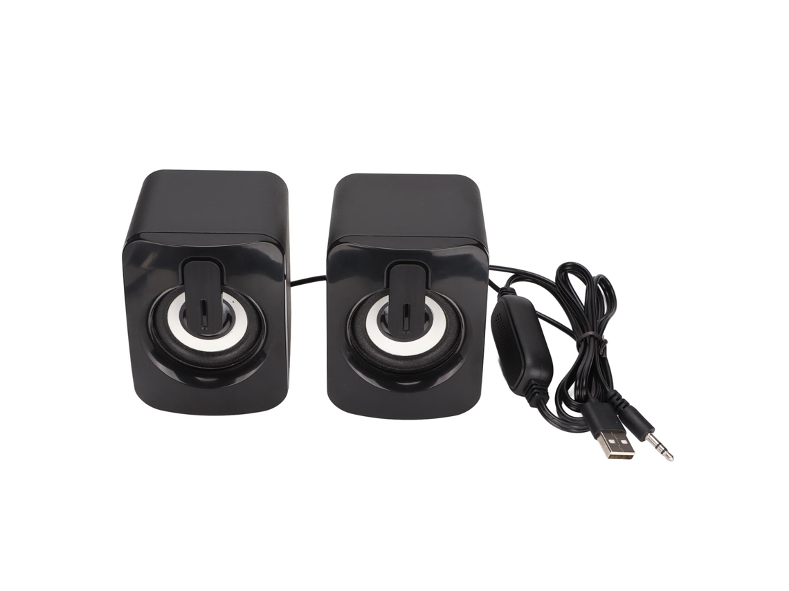 Mini Altavoz Para Ordenador A2 Estéreo Usb Con Graves Nítidos Y Mínima Distorsión, Con Cable Para Pc/portátil.