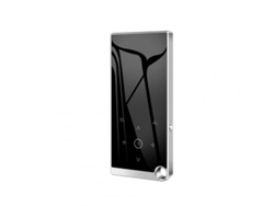 Leitor MP3 Bluetooth 5.0 Sem Perdas Tela de 2,4 Polegadas Áudio de Alta Fidelidade Fm Gravador de Ebook Mp4 Vídeo Prata