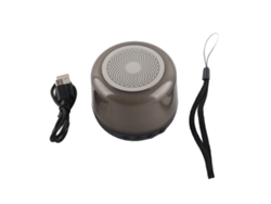 Mini Altavoz Bluetooth Inalámbrico Portátil Con Efecto De Luz Deslumbrante, Graves Profundos, Versión China, Negro.