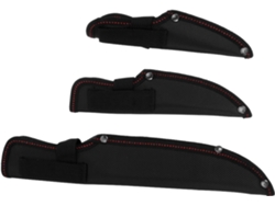 Juego De 3 Protectores De Cuchillas Impermeables De Tela Oxford Con Botón A Presión Y Funda.