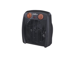 Termoventilador Eléctrico Gambia Negro/marrón.000w 2 Potencias 3 Funciones (23,8x19,5x11,7cm)