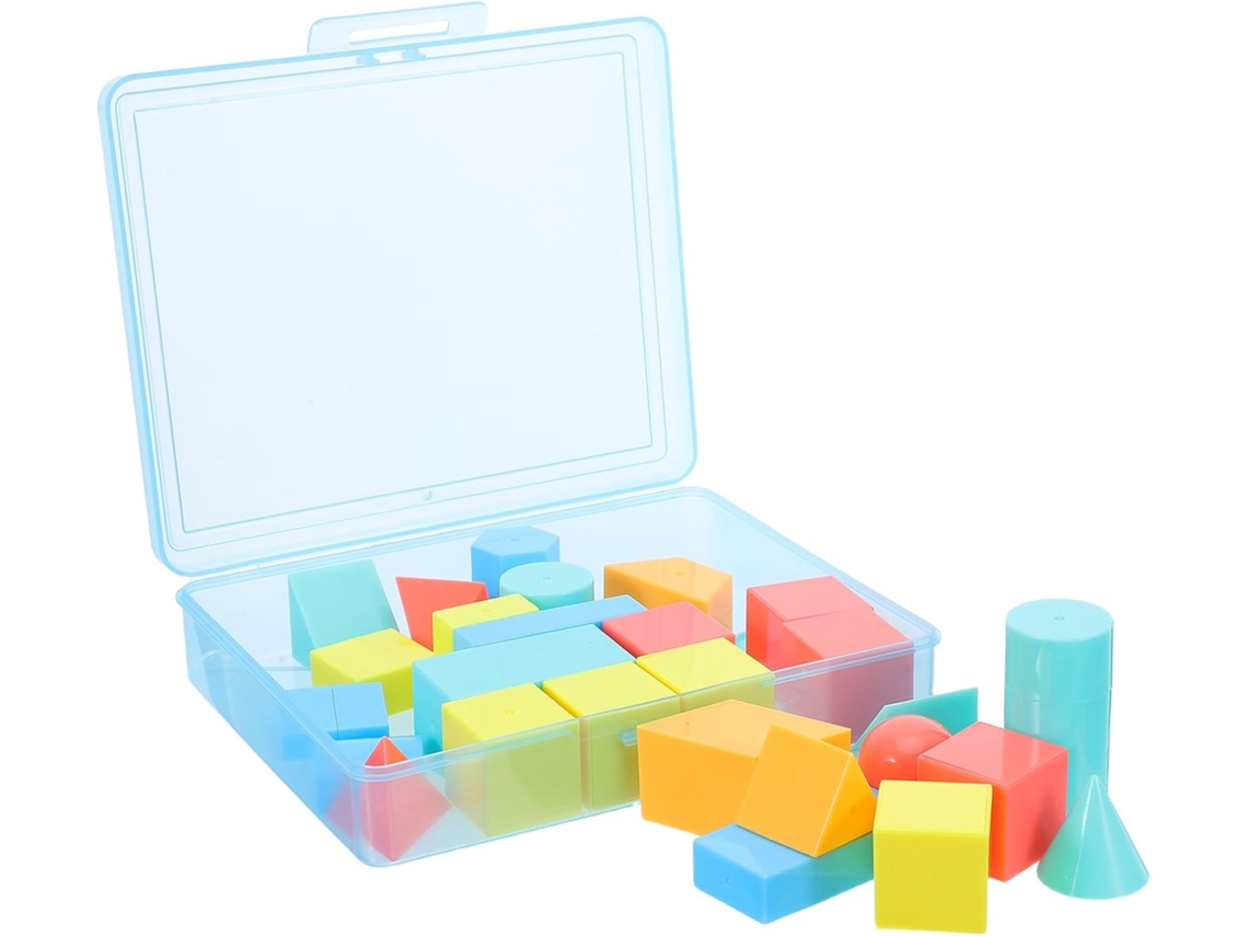 1 Set de Juguetes Geométricos, Kit de Geometría, Juegos de Emparejamiento, Formas Geométricas, Bloques CHABERLU