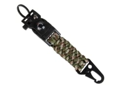 Llavero De Paracord De 7 Hilos Incluye Brújula, Encendedor Y Silbato. Es Un Accesorio De Supervivencia Para Acampar Al Aire Libre, Muy Durad