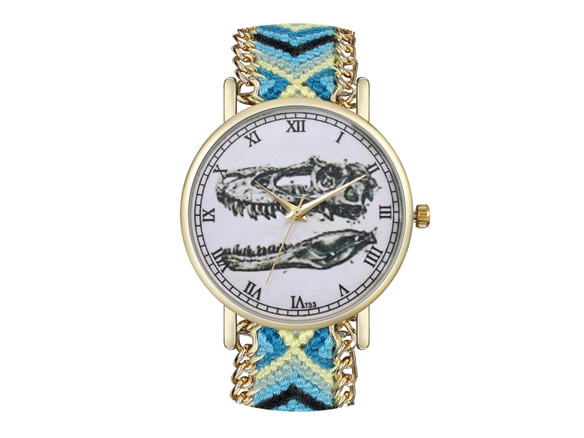 Reloj De Pulsera Unisex Con Correa De Cordón De Tela - Estilo Moderno Y Preciso