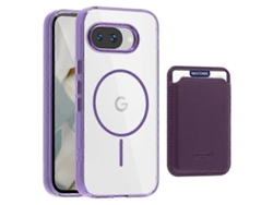 Funda Magnética Compatible Con Google Pixel 9a, Funda De Tpu Pc Compatible Con Magsafe Con Ranura Para Tarjetas
