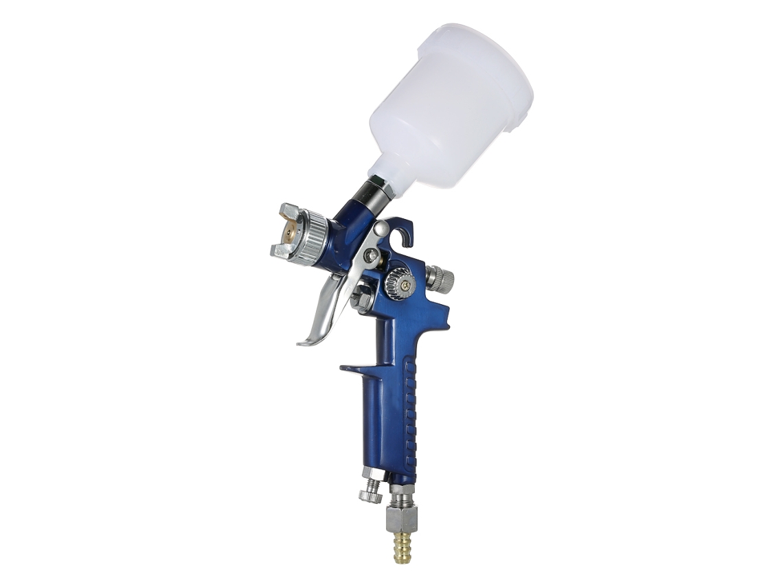 Kit De Pistola De Pintura Hvlp Mini 1,0 Mm Con Alimentación Por Gravedad Para Reparaciones De Puntos En Coches Y Pintura Automotriz