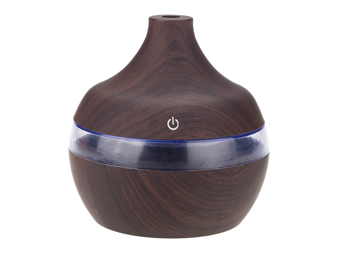 Humidificador USB de 300 ml con luz nocturna LED para oficina, coche y hogar.