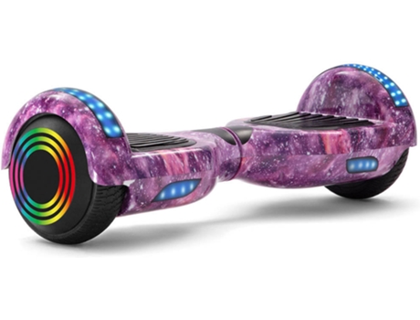 Hoverboard E-RIDES 6.5WF-PINK-SKY-14 Morado (Autonomía: 12 km - Velocidad Máx: 12 km/h)