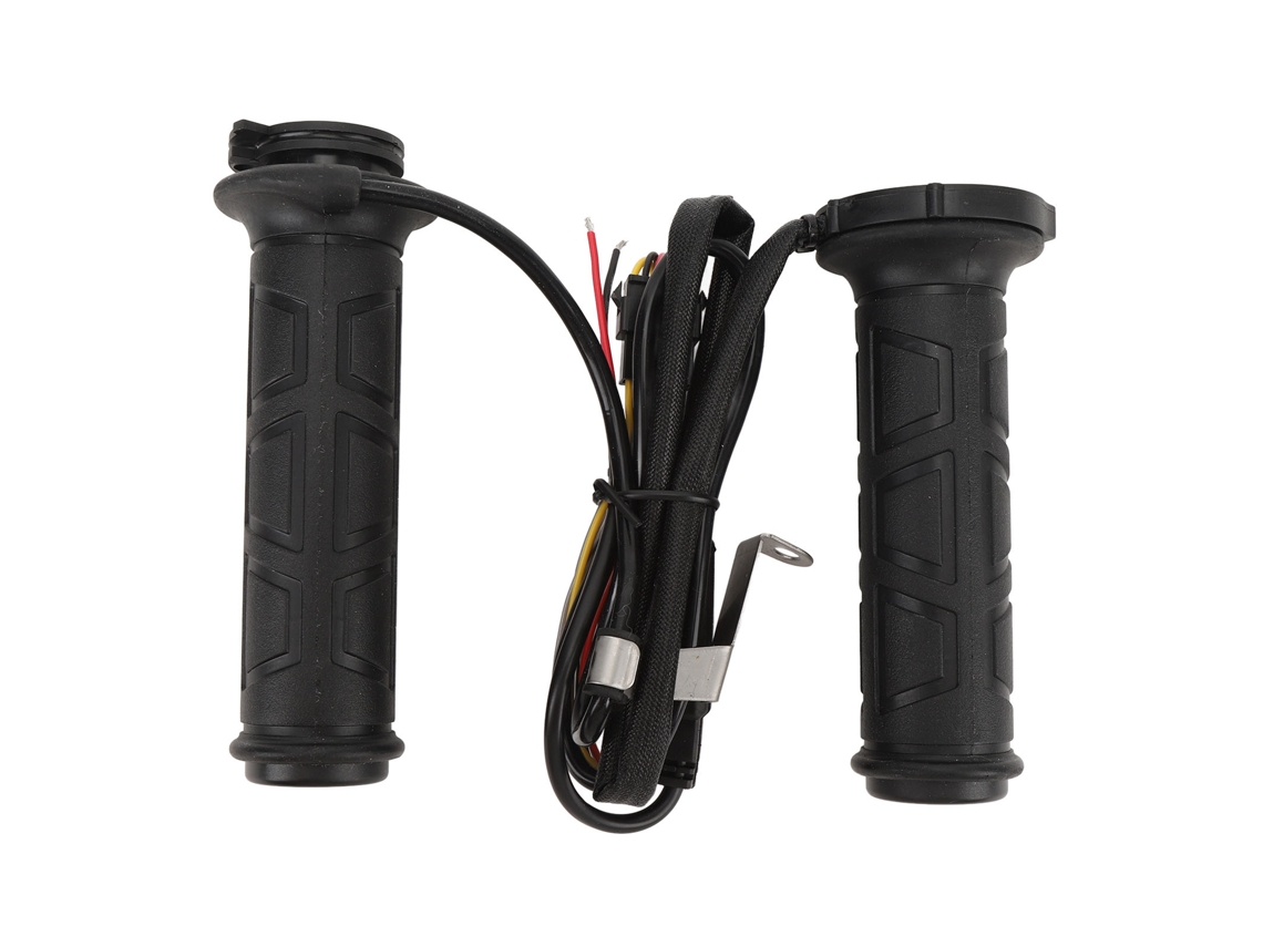 Puños calefactables para motocicleta, resistentes al agua, 12 V CC, con temperatura ajustable, puños eléctricos calefactables | Sin marca