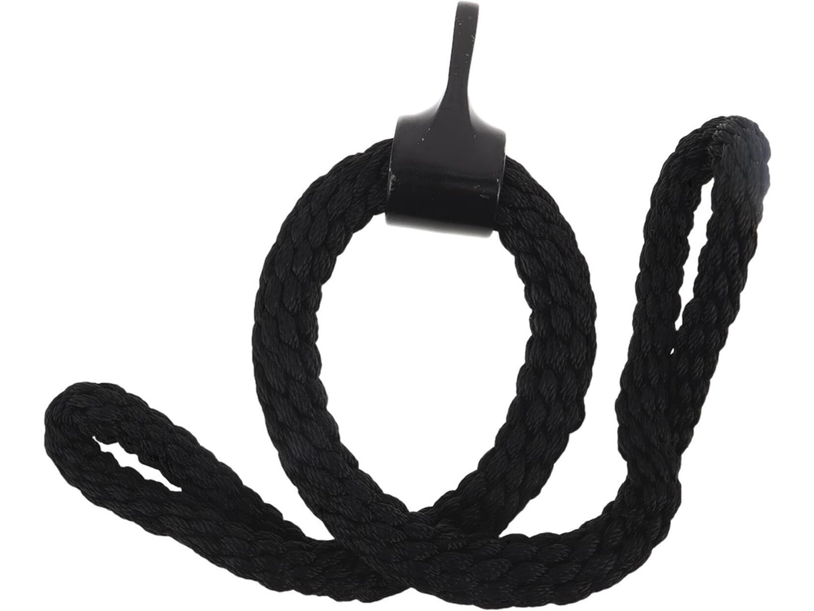 Cuerda Negra Para Tríceps De 70 Cm, Accesorio De Entrenamiento Con Pesas Y Mango Antideslizante.