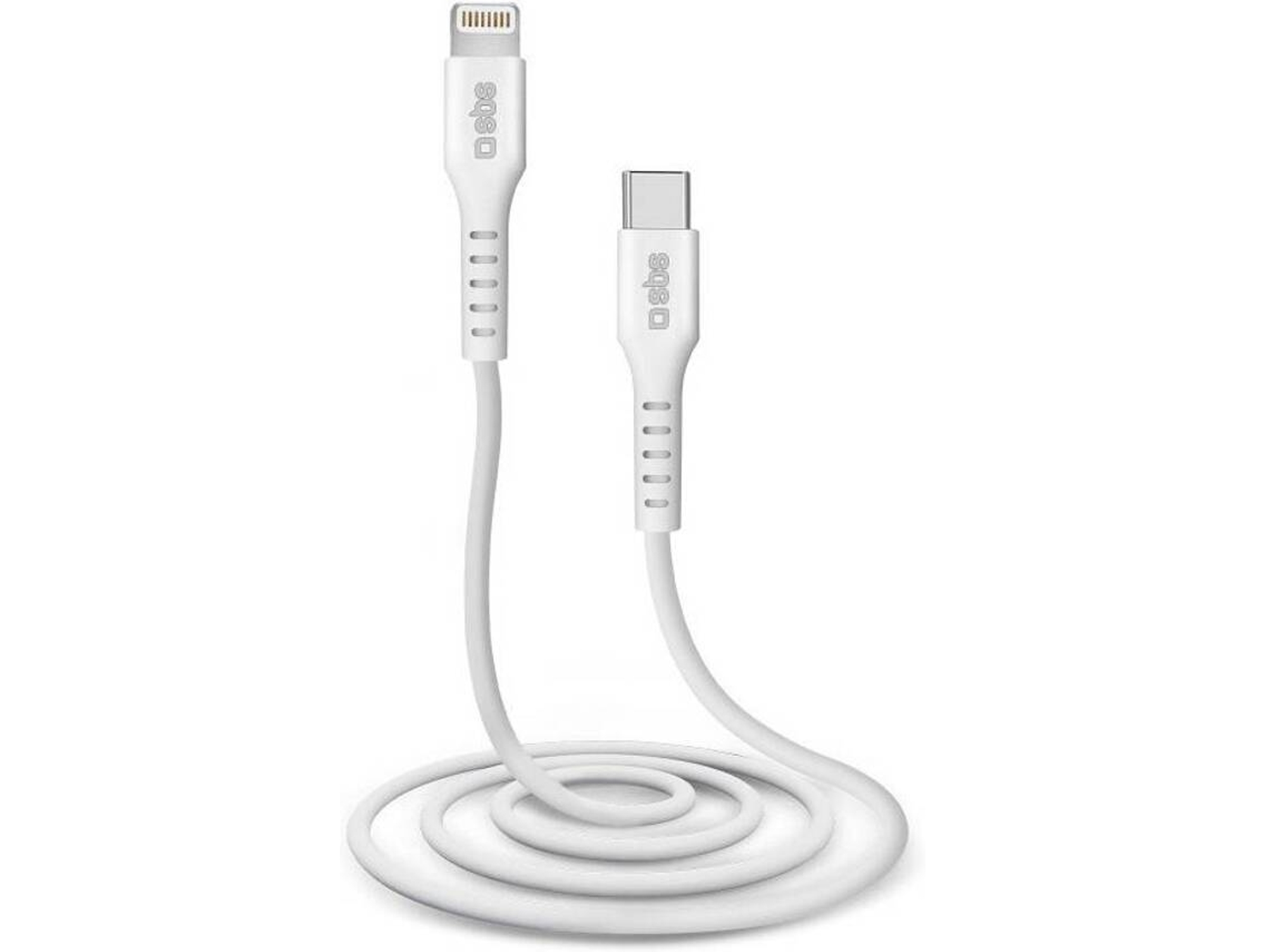 Cabo SBS TECABLELIGTC1W (Lightning - USB-C - 1 m - Blanco)