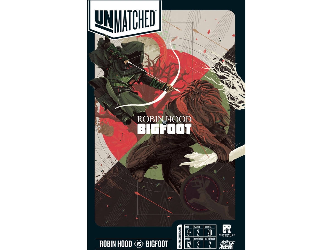 Expansion de Juego IELLO Unmatched Robin Hood vs Bigfoot (9 años)