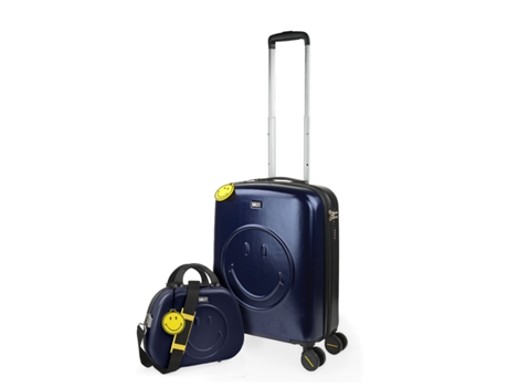 Juego De Maletas Pc SMILEY ORIGINALS SMILEY ORIGINALS azul-negro (39X50x20 Cm - 38L)