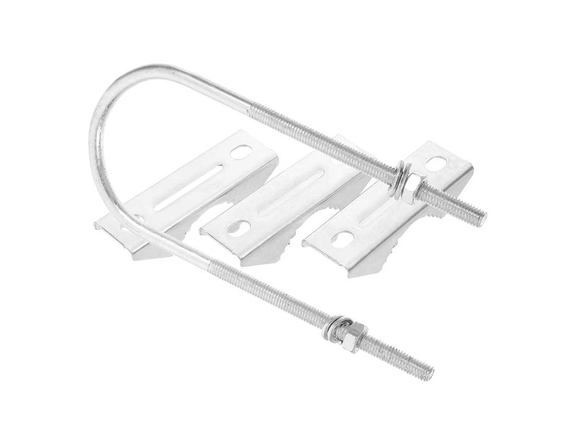 M6, Soporte De Montaje Para Antena Exterior En Hierro, Poste Y Abrazadera.