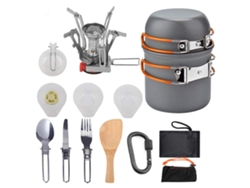 Juego De Utensilios De Cocina Portátiles De Aluminio Para Acampar, Hacer Senderismo Y Picnics - Juego De Cocina Para Exteriores