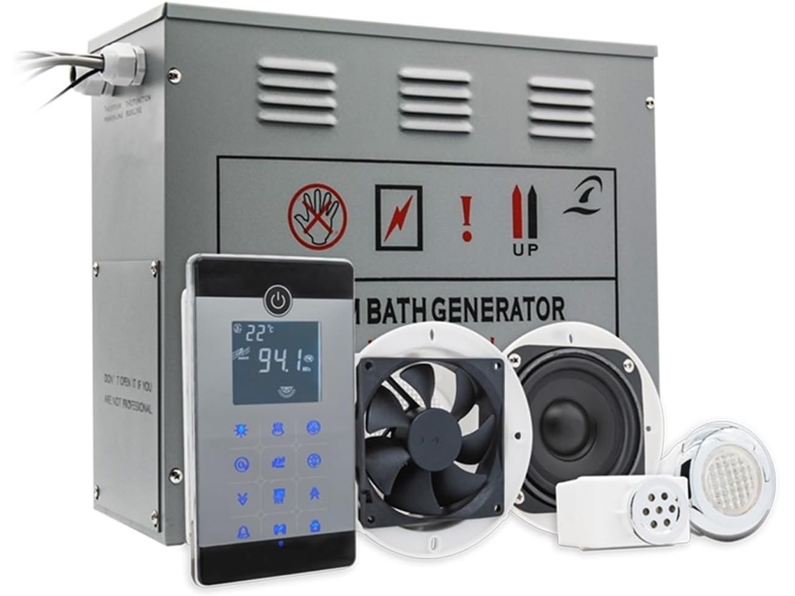 Calentador Eléctrico Para Sauna, Nebulizador De Vapor Húmedo Para Sauna, Bluetooth, Ca, 4,5 Kw, Con Ducha.