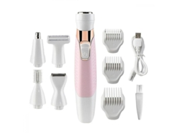 Dispositivo De Depilación Femenina 5 En 1, Afeitadora Eléctrica Recargable Para Bikini, Axilas, Rostro Y Cejas.
