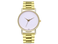 Reloj De Pulsera Unisex De Cuarzo Con Correa De Acero Para Hombres Y Mujeres Zhoulianfa