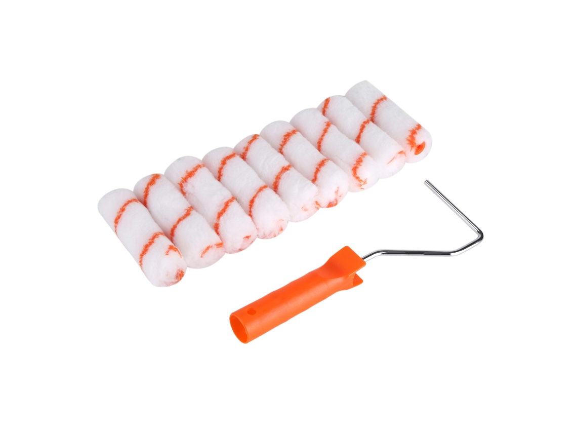 Kit de rodillos profesionales para pintar paredes Baok, 10 piezas, herramientas reemplazables de 4 pulgadas para decoración del hogar.