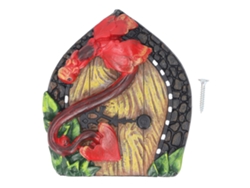 Puerta De Hadas Miniatura De Resina Con Tornillo Para Decoración De Árboles, Jardines Y Exteriores.