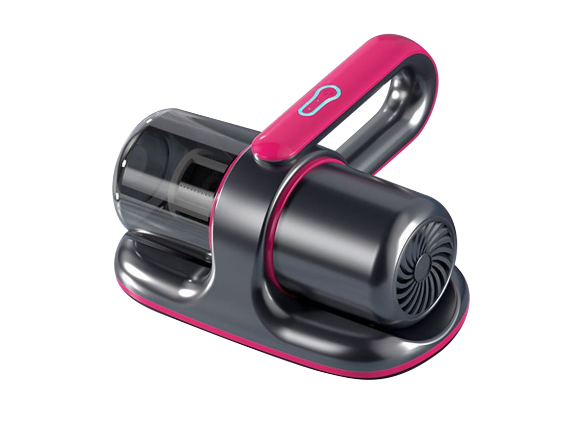 Aspiradora Uv Portátil Potente Y Eficaz Para Eliminar Ácaros Del Polvo En Camas, Sofás, Alfombras Y Coches - Gris Y Rojo