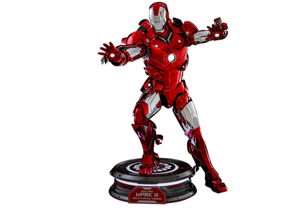 Figura Hot Toys MMS744D64 - Marvel Comics - Iron Man - Iron Man Mark III Red Chrome Version