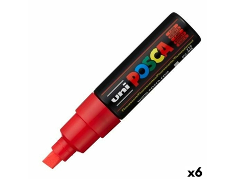 Rotuladores POSCA pc-8k Rojo 6 unidades