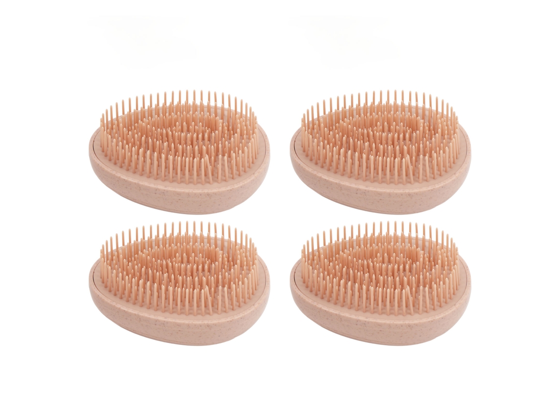 Vlrla-4pcs Egg Shape Kids Cabelo Comb Para Dry/wet, Detangling Massage