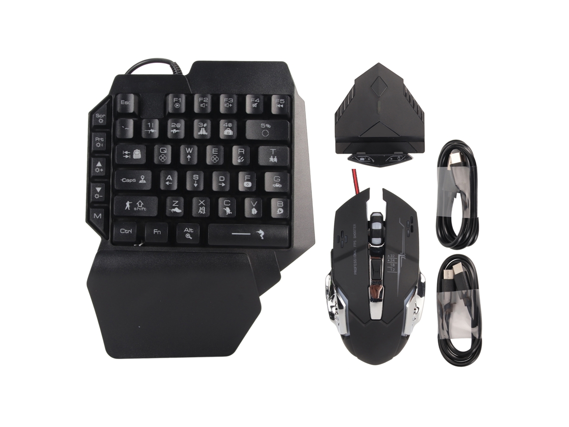 Conjunto De Convertidor De Teclado Y Mouse Móvil Para Juegos Móviles Android