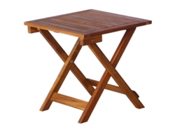 Tumbona Lounger de Jardín con Mesa y Cojín Madera de Acacia Maciza
