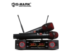 Microfone Sem Fio Uhf Profissional, Frequência Ajustável, Distância de Transmissão de Até 50 Metros. MDUG