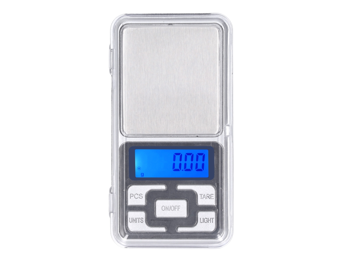 Minibalanza electrónica de precisión 200 g/0,01 g LCD para alimentos y joyería