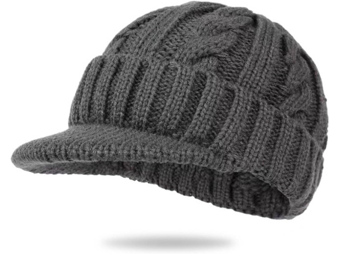 Gorro De Invierno De Punto Para Hombre Con Forro Polar Térmico Cortavientos Para Senderismo Y
