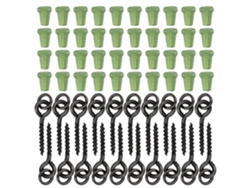 20 Piezas Tornillos De Cebo Threaded Boilie 40 Stops Anzuelo Para Pesca Boilies Stopper Hook Block Beads Accesorios