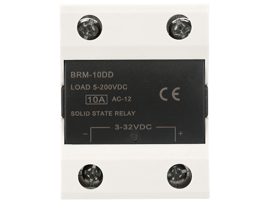 Relé De Estado Sólido Brm-10dd De 5-200 Vca Para Procesos De Automatización Industrial