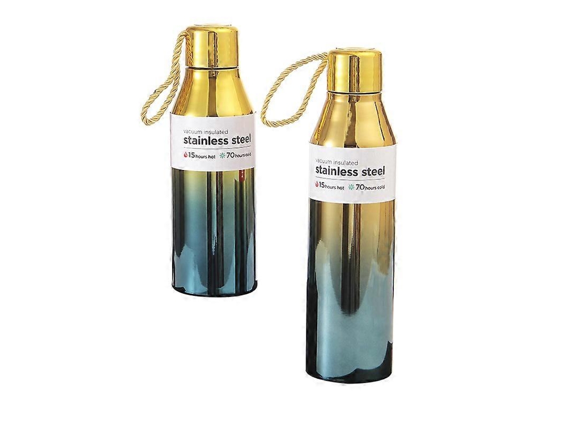 Botella De Agua De Acero Inoxidable, Botella Deportiva Aislada De Boca Ancha Rosewell