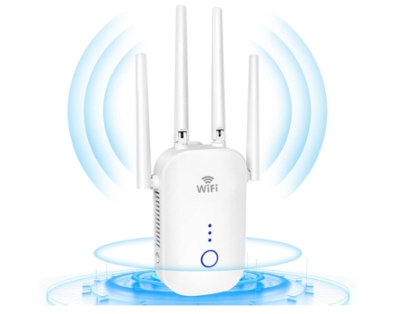Amplificador extensor WiFi, extensor de alcance WiFi 1200 Mbps, amplificador WiFi de banda dual 2,4 GHz y 5,8 GHz, amplificador de señal inalámbric...