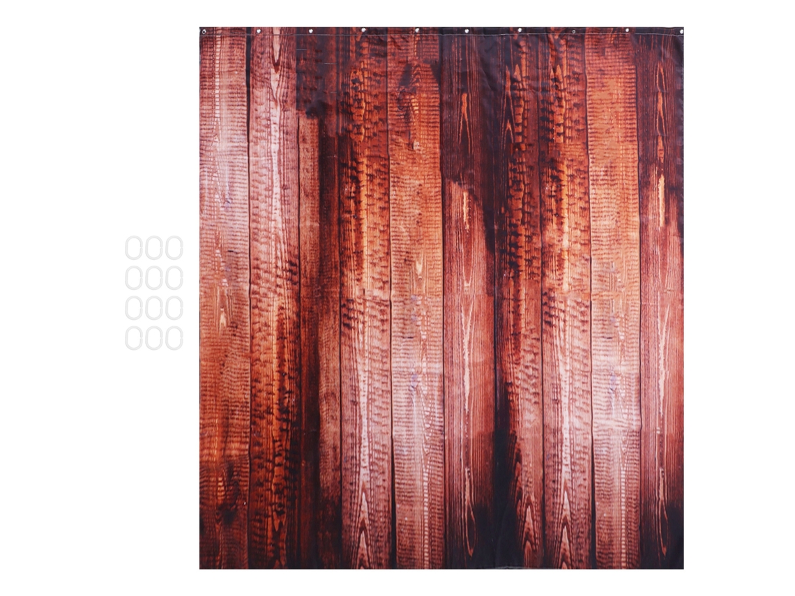 Cortina de ducha impermeable con ganchos para el hogar 150x180 cm