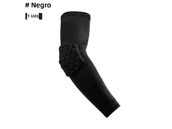 (negro, 1 Pieza, Xxl) Manga De Brazo De Baloncesto, Codera, Soporte De Codo, Transpirable.
