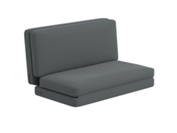 Sofá Cama 3 En 1 De Terciopelo, 240 Kg, Gris.