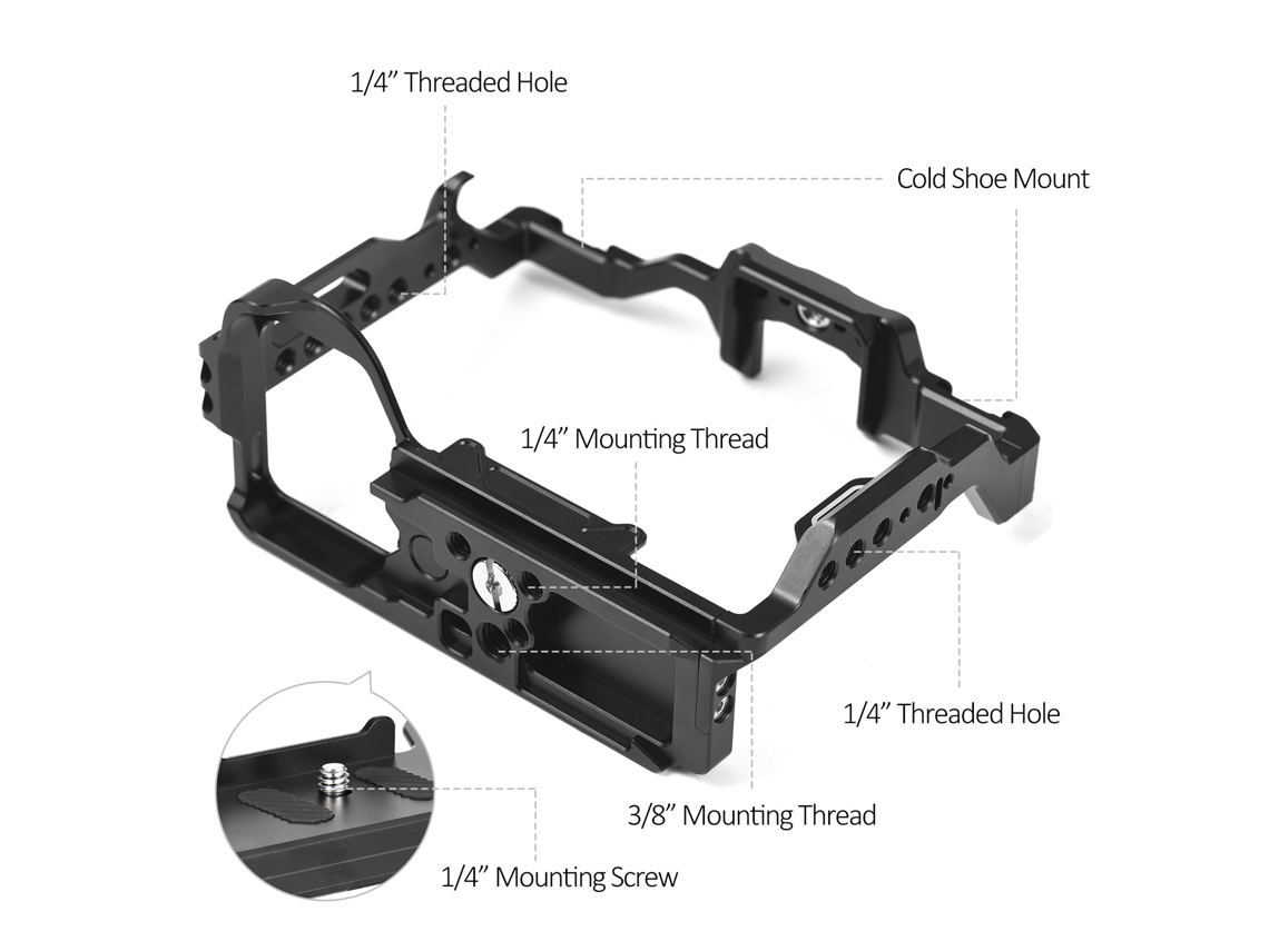 2026-cámara Cage Para Sony A7r Iv V, Caja De Video Sony, Accesorio De Cámara Para Grabación De Vídeo