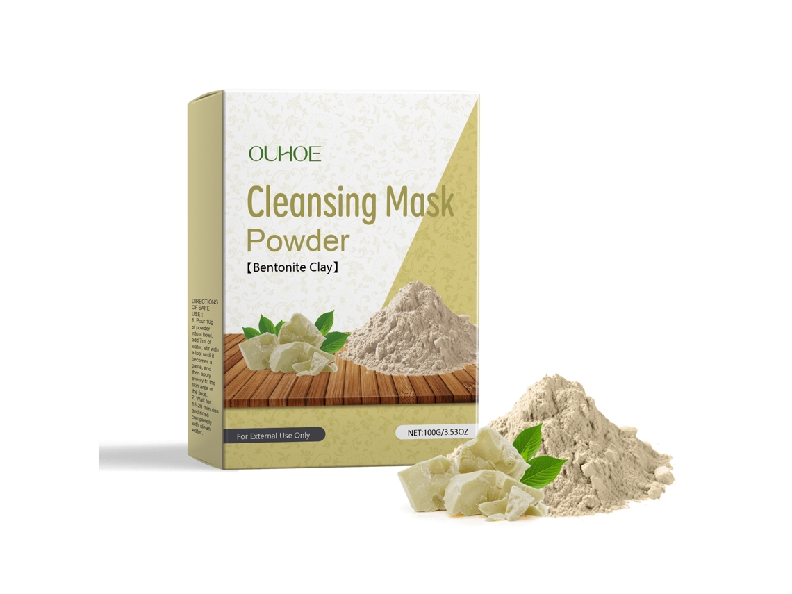 Polvo para mascarilla facial de limpieza profunda para una piel sana