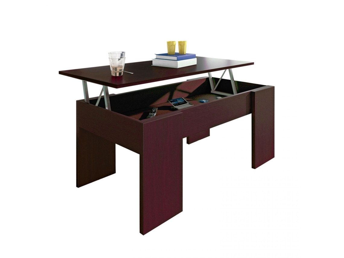 Mesa de centro elevable Gala Wengue 90 x 43,5 x 50 cm
