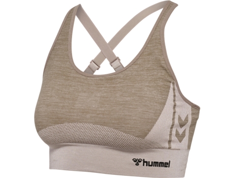 Sujetador Deportivo para Mujer HUMMEL (XL - Gris)