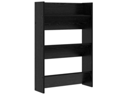 Maison Exclusive - Armario Zapatero Con Estante Roble Negro 60 X 18 X 90 Cm