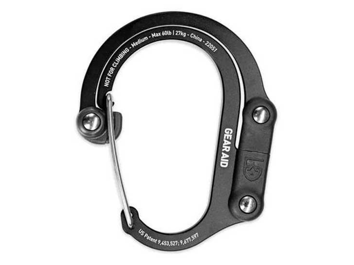 Mosquetão Heroclip Medium Prateadogear Aid