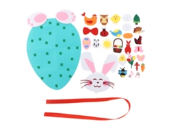 Mali kit de Coelho de Feltro Diy para Decoração de Páscoa e Festas Infantis