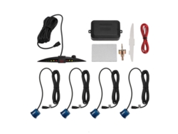Sistema De Radar De Retroceso Para Coche Con 4 Sensores De Estacionamiento, Pantalla Led Y Alarma Acústica Azul Para Conducción Segura