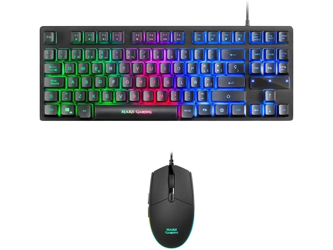 Bundle Gaming MARS GAMING MCPTKLES (Teclado + Ratón)